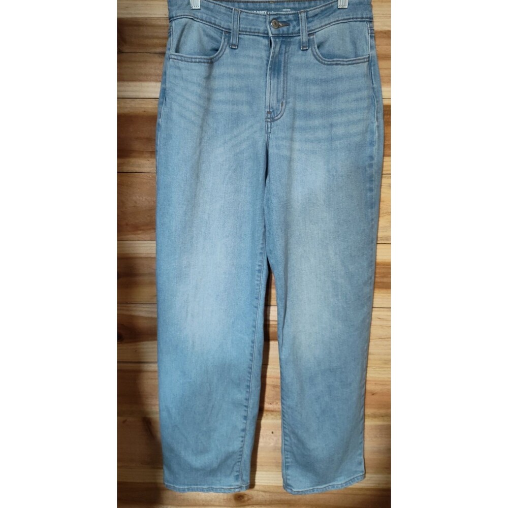 Old Navy Jeans Women Size 6 Denim Highrise Wow Loose Light Wash Pockets
